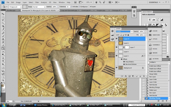 Creation of Steampunk Tin Man: Step 6